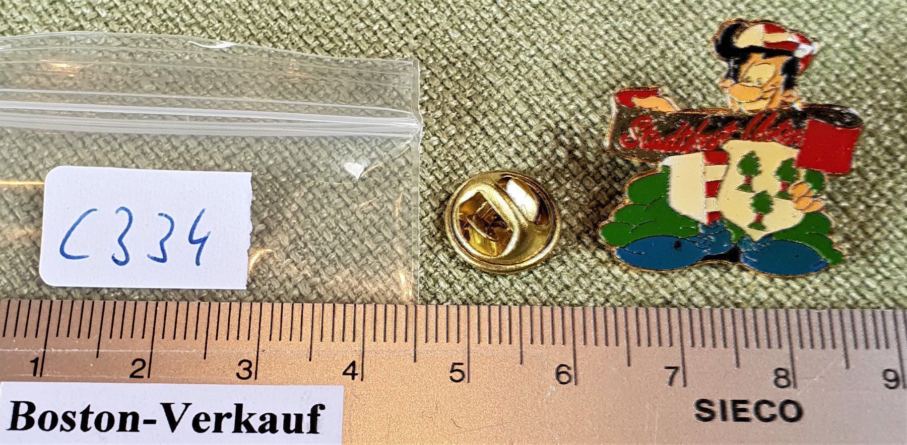 Plaketten & Abzeichen: C334 Pin Stadtfest Uster Schweiz Suisse – Gebraucht aus Reinach BL von Boston-Verkauf 2