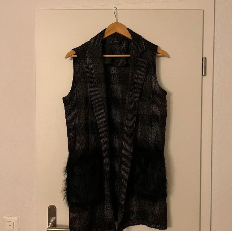 Zara Gilets: Damen Weste Zara Basic Karomuster schwarz/braun Grösse M  – Neuf (Voir description) à Zürich par cel_cw9k 1