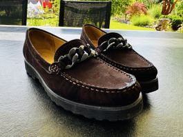 Mocassin Schuh Damen braun Grösse 6 guter Zustand