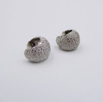 ELEGANTE DIAMANTCREOLEN IN 750 WEISSGOLD