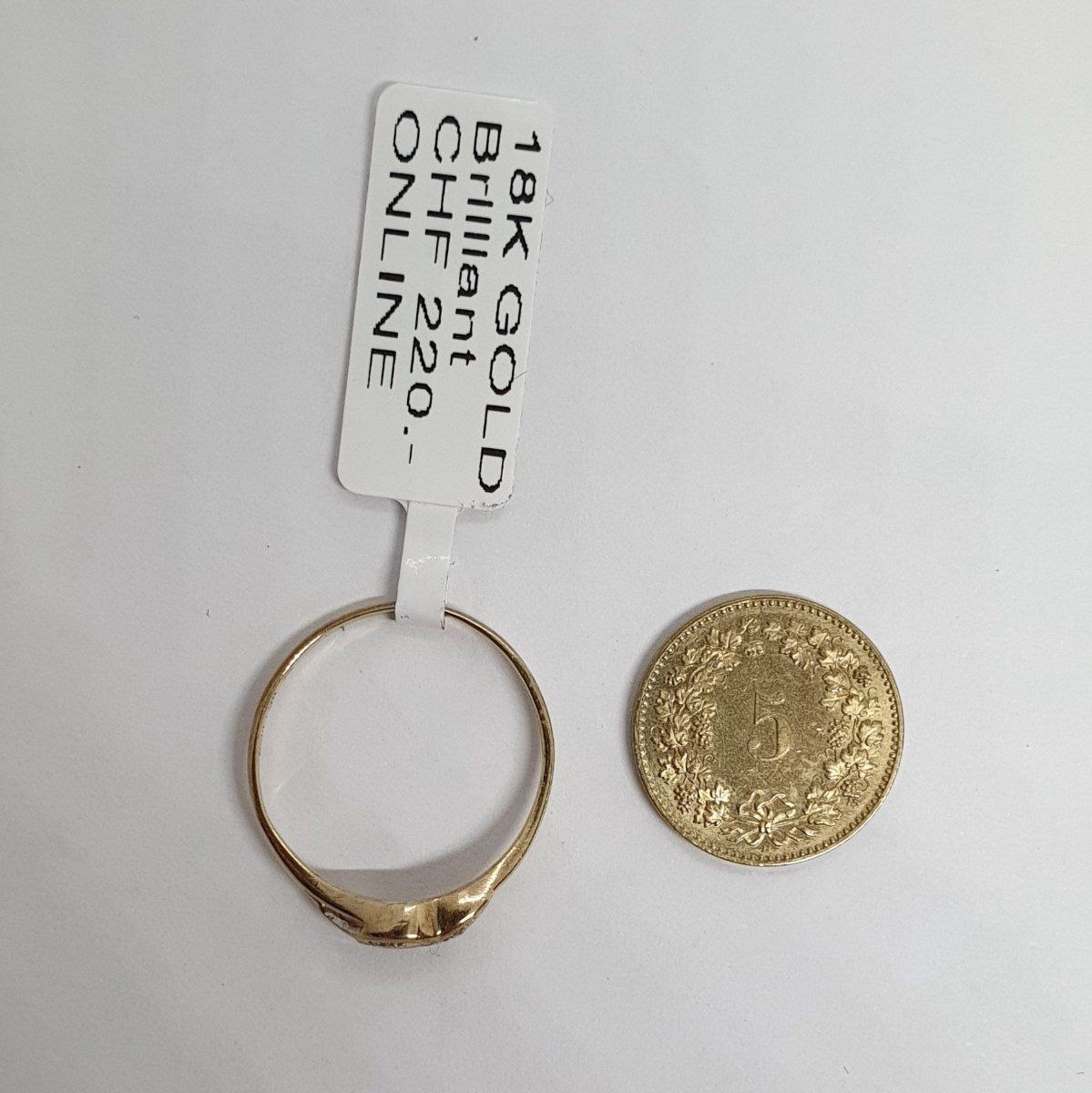 Anelli: Echt 18K Gold - Brilliant Ring – Usato da Luzern venduto da luzerngoldhaus 3