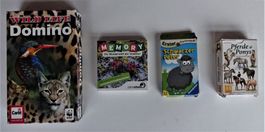Spiele: Wild Life Domino Memory SchwarzerPeter Tierkartenset
