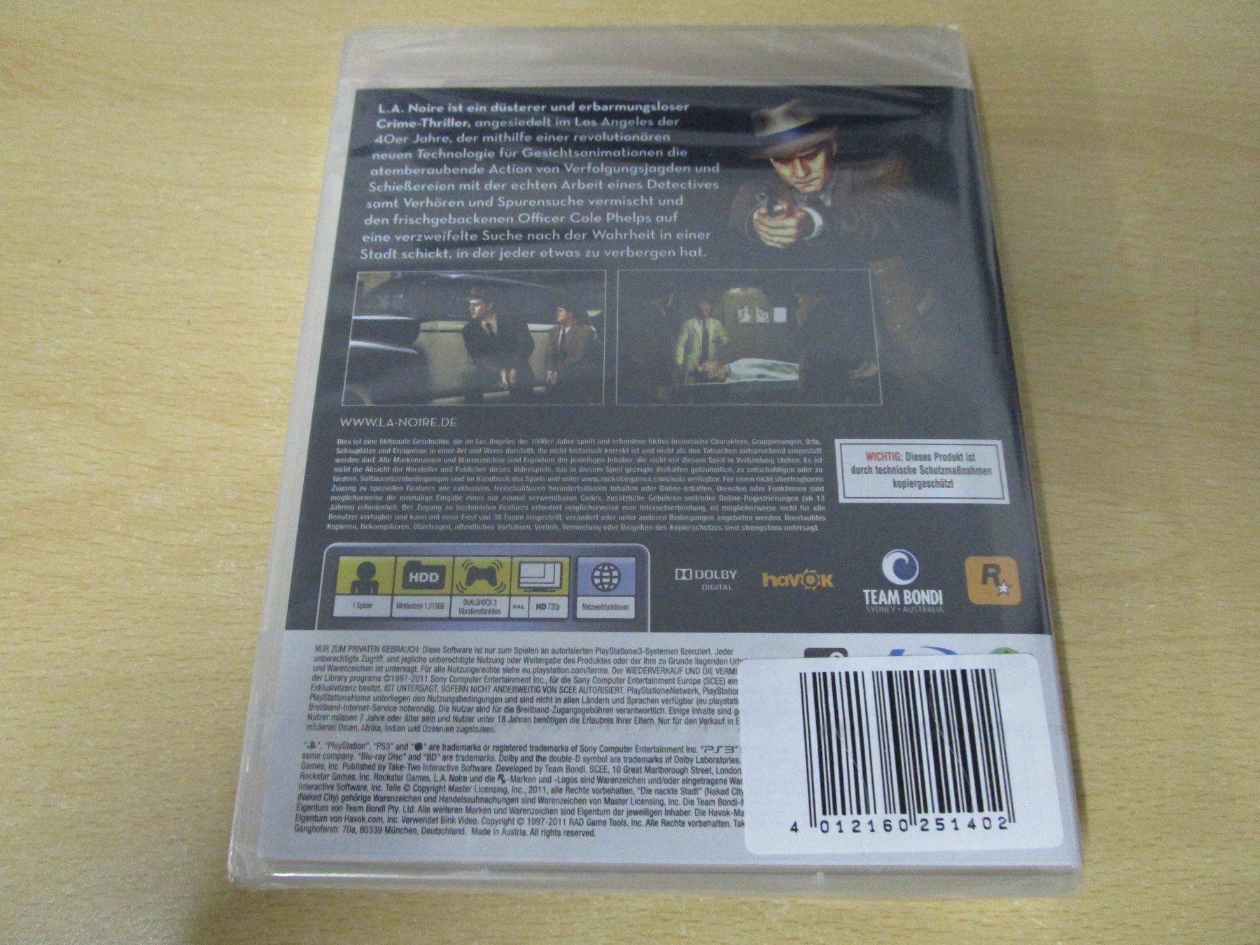 Sony Giochi: L.A. Noire - LA Noire  Playstation 3 PS3 NEUWARE – Nuovo e nell'imballaggio originale da Goldau venduto da agestuffer 1