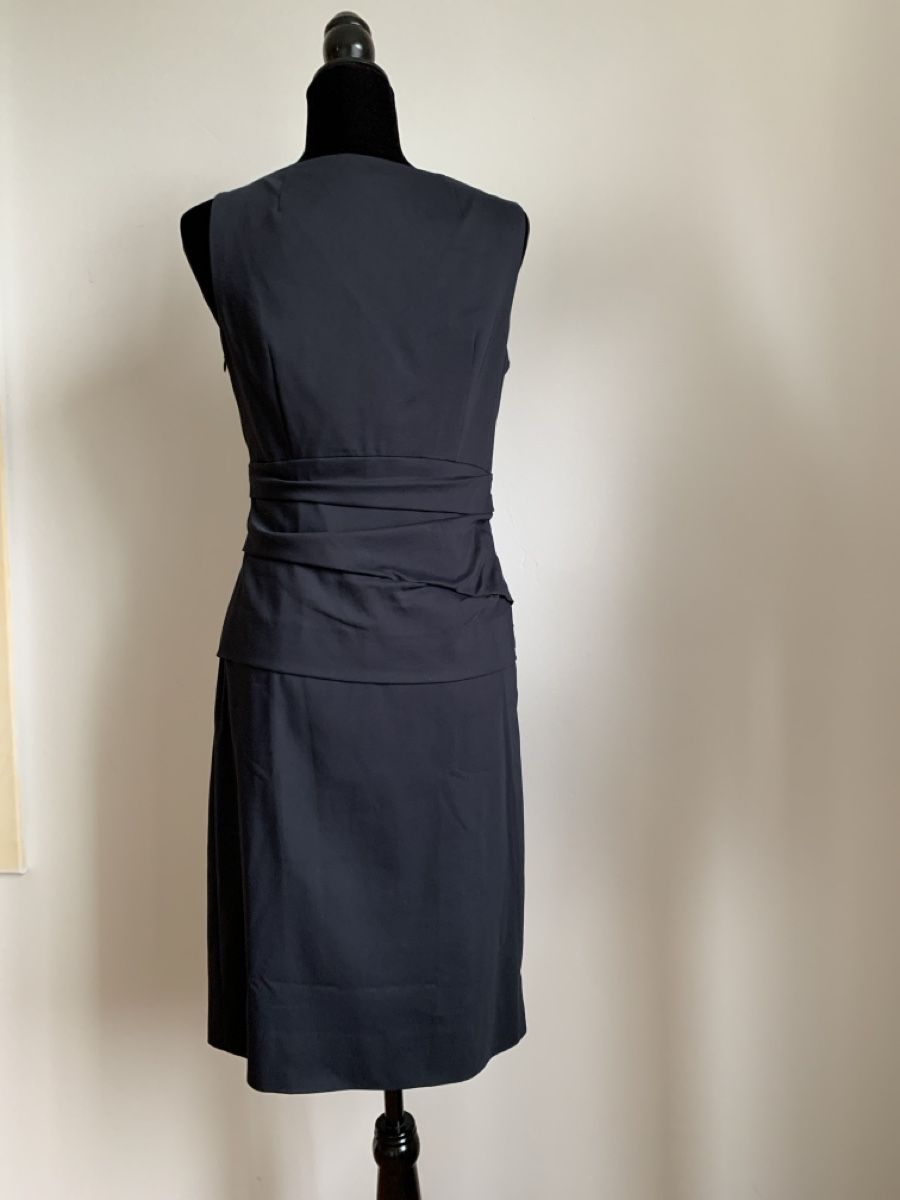Akris Vestiti: AKRIS: Elegantes blaues Kleid mit drapierter Taille 38 – Nuovo (secondo la descrizione) da Luzern venduto da paulablue 2