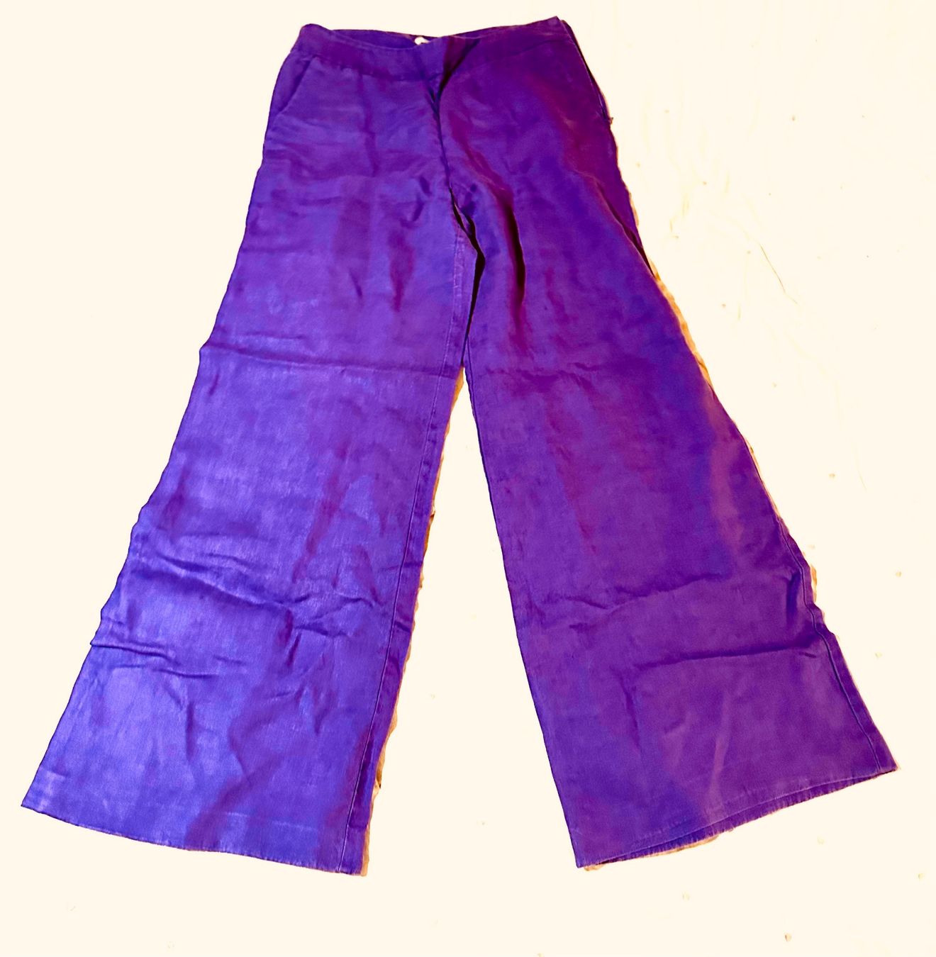 Stefanel Pantaloni: Pantalon ample en lin t.40 – Usato da Sion venduto da DayJenn