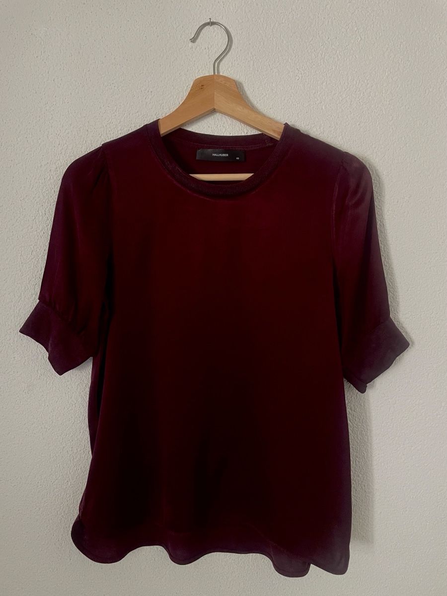 Hallhuber Camicette: Hallhuber Bluse bordeaux Grösse XS – Usato da Dallenwil venduto da nay_2mht