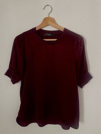 Hallhuber Bluse bordeaux Grösse XS