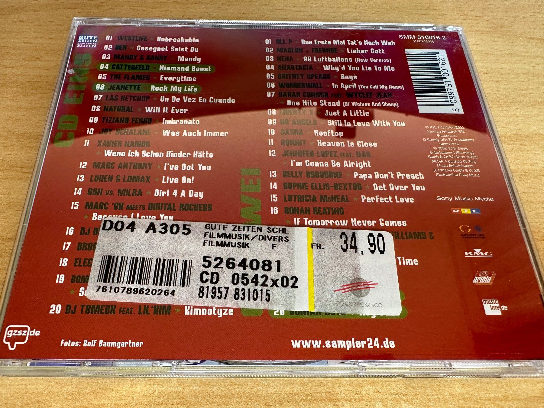 CD: Gute Zeiten Schlechte Zeiten Vol. 34 - 2 CD – Usato da Rikon im Tösstal venduto da Alpenmutz 1