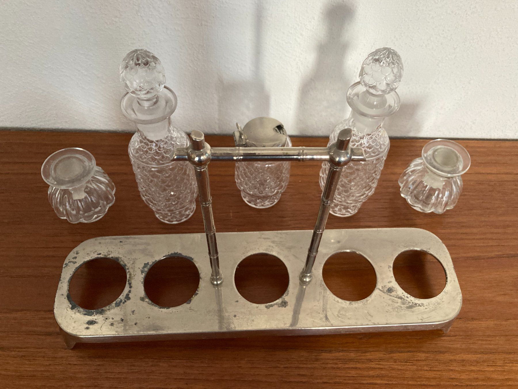 Set di piatti: Vintage Glas Menage Set, 5-teilig, für Tisch oder Buffet – Usato da Wil SG venduto da Pin05 1
