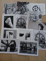 12 Fotos von Kunstwerken von ARMANDO mit Schreiben v.1990