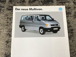 VW Multivan Verkaufsprospekt 8 Seiten August 1991