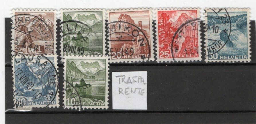 Tutti i francobolli: 020b CH 1948 Colori modificati – Usato da Breganzona venduto da dede46