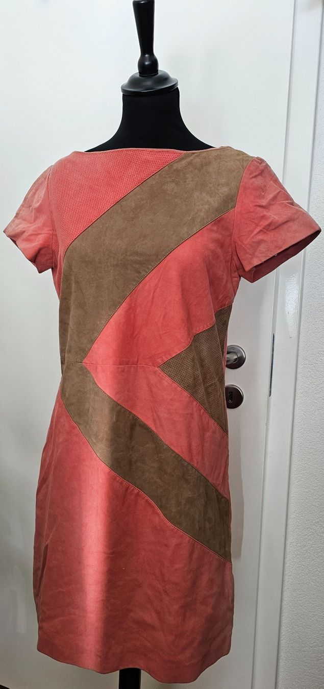 Vestiti: Robe en daim et coton - Taille 36 – Usato da Court venduto da Jovi2