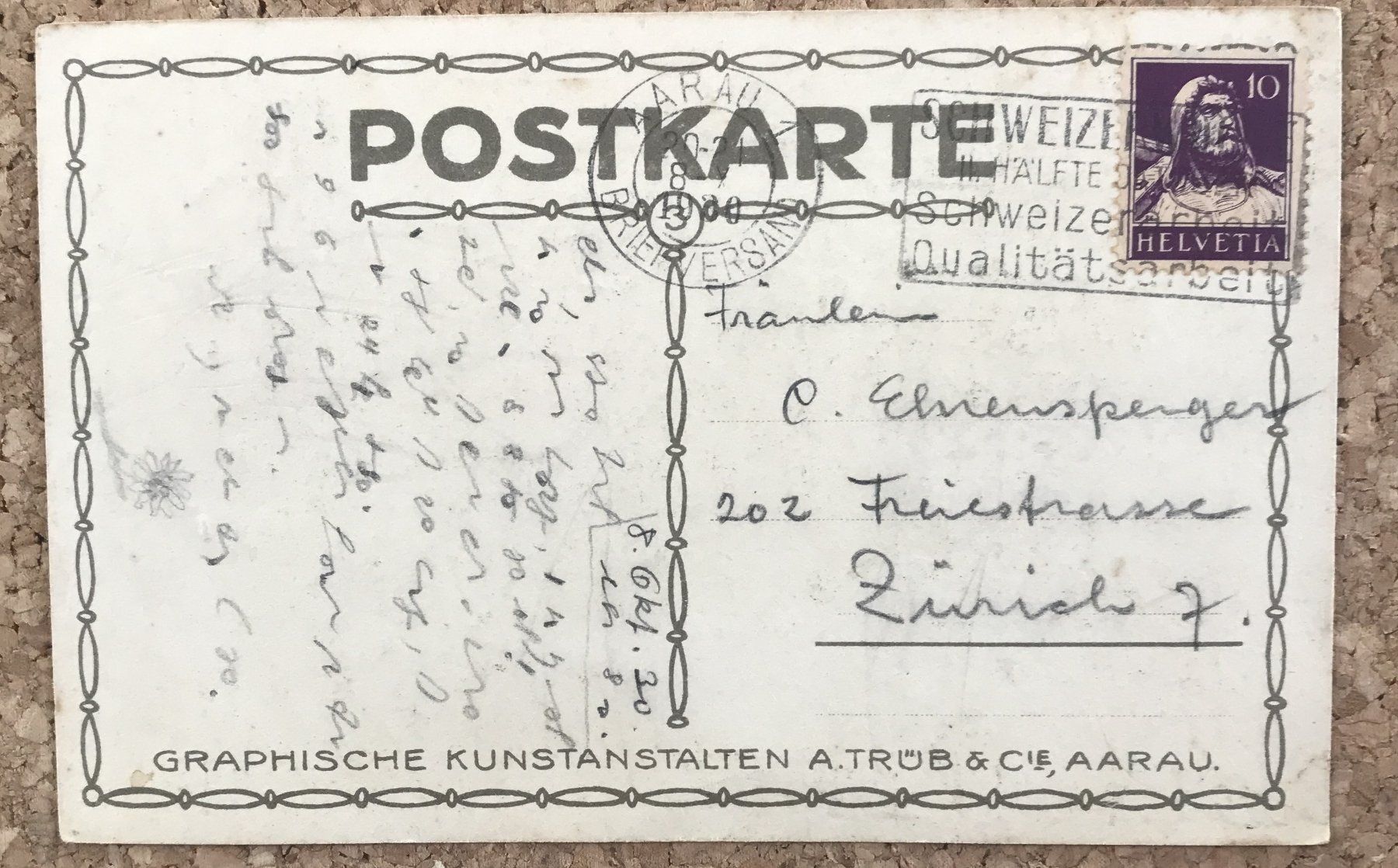 Cartoline postali: ANSICHTSKARTE ALT AARAU – Usato da Ostermundigen venduto da wini63 1