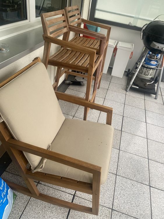  Schaukelstuhl mit Hochstühlen Holz (Gebraucht) in Volketswil für CHF 50 Motiv 