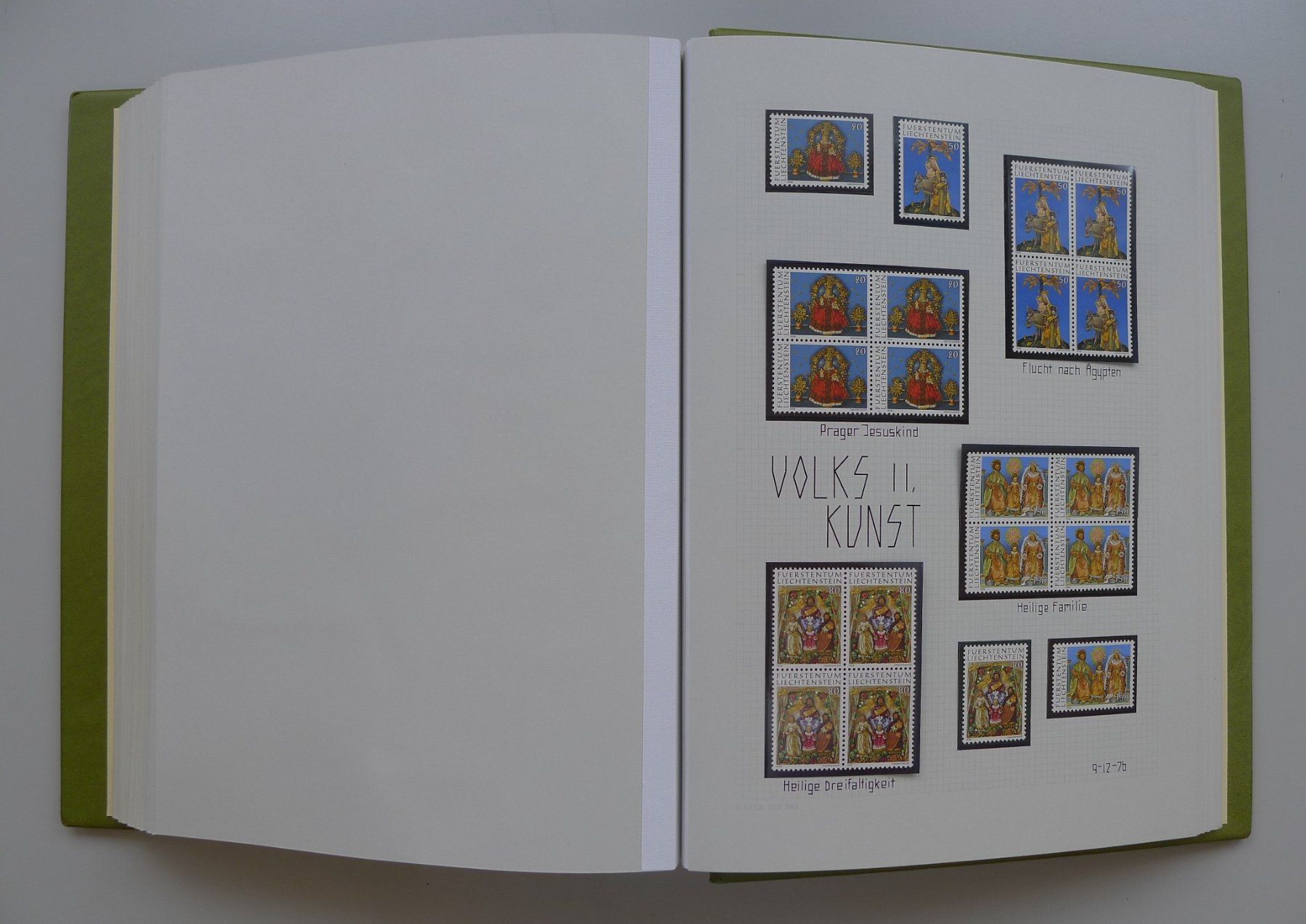 Tutti i francobolli: 1973-1992, Sammlung Liechtenstein Einzel & Vierer ** + gest. – Usato da Sursee venduto da Luzernerraute 5