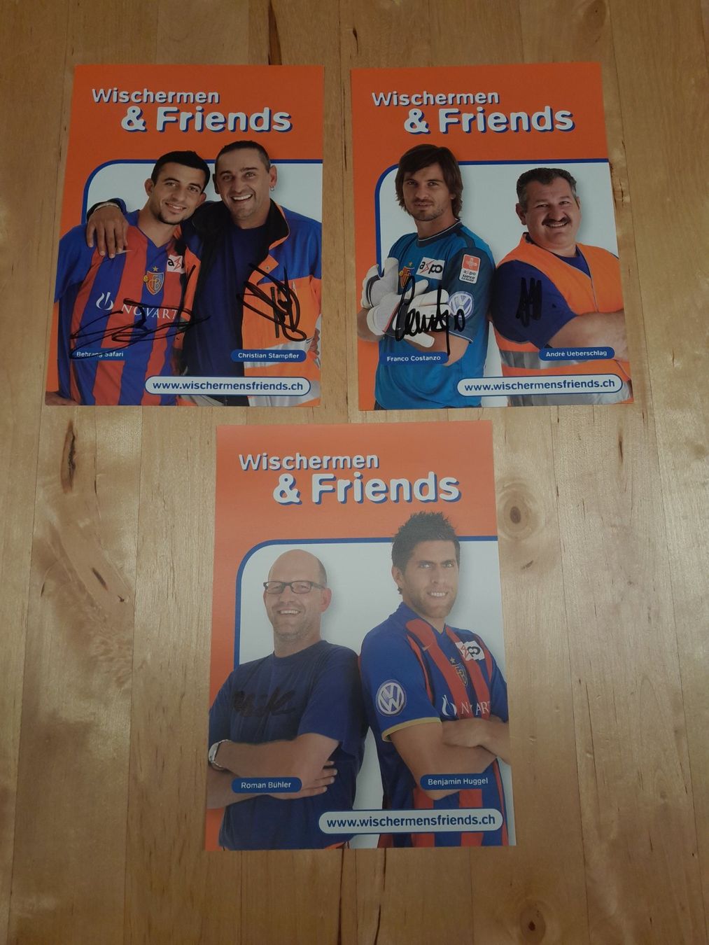 Autografi: 3 seltene fc basel autogrammkarten – Usato da binningen venduto da bergen00