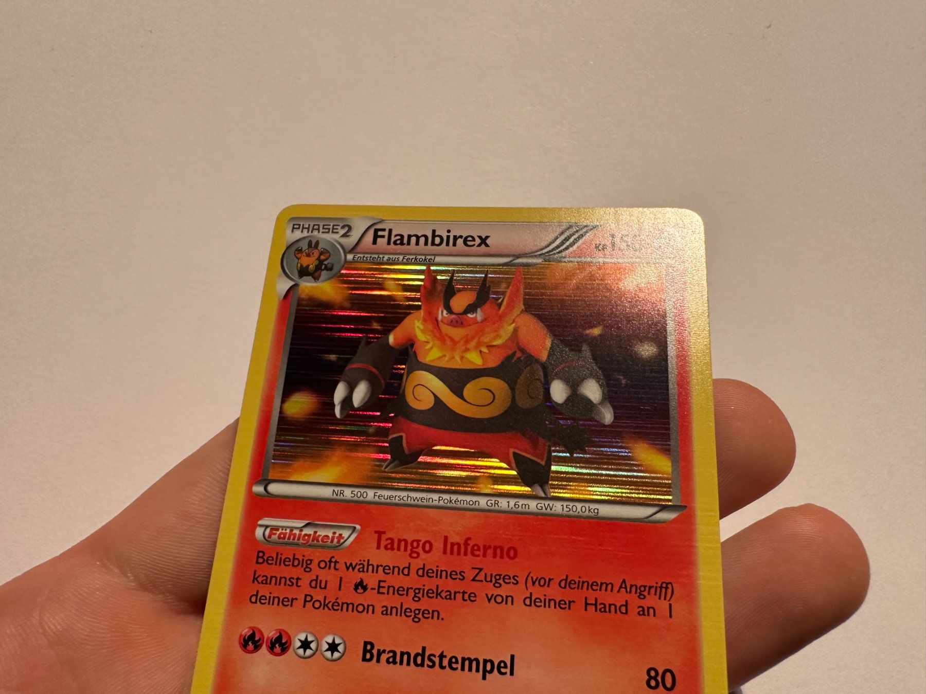 Pokémon Sammelbilder & Trading cards: Flambirex holo Schwarz & Weiss Base DE – Gebraucht aus Hagendorn von Pokecollectorch 3