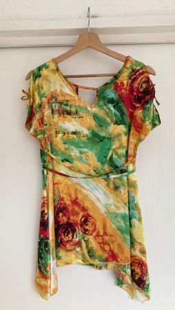 Made In Italy Bluse mit Seide Gr.M