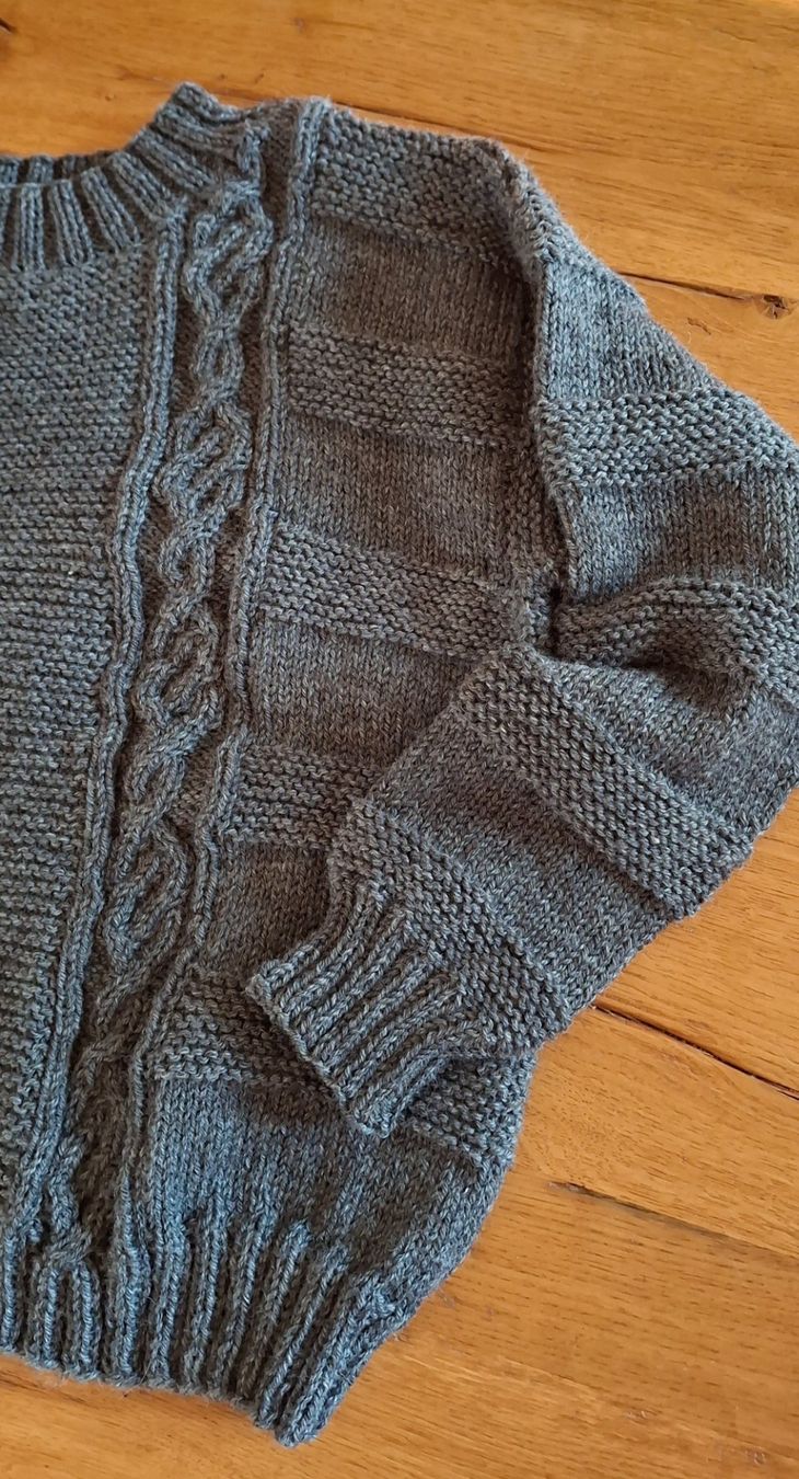 Maglioni & Felpe: Pulli "Carbon" warm und rustikal, handgestrickt    NEU – Nuovo (secondo la descrizione) da Langenthal venduto da Handstrick 5