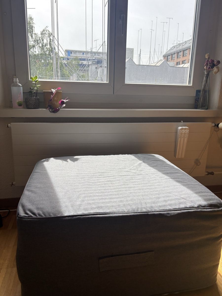 Ikea Letti: Ikea VITHÄLL sofa bed/ pouffe/ guest bed – Usato da Zürich venduto da beg_c6l2 6
