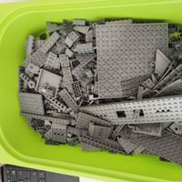Lego Bausteine (dunkelgrau, 1 Kg)