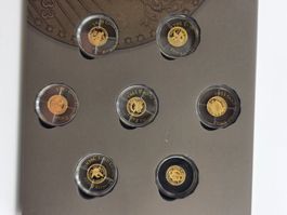 Miniatur-Goldmünzen aus 585 Gold