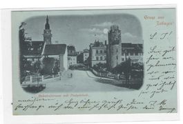 9.9.1898 MondscheinAK Gruss aus Zofingen/Bahnhofstrassr+Post