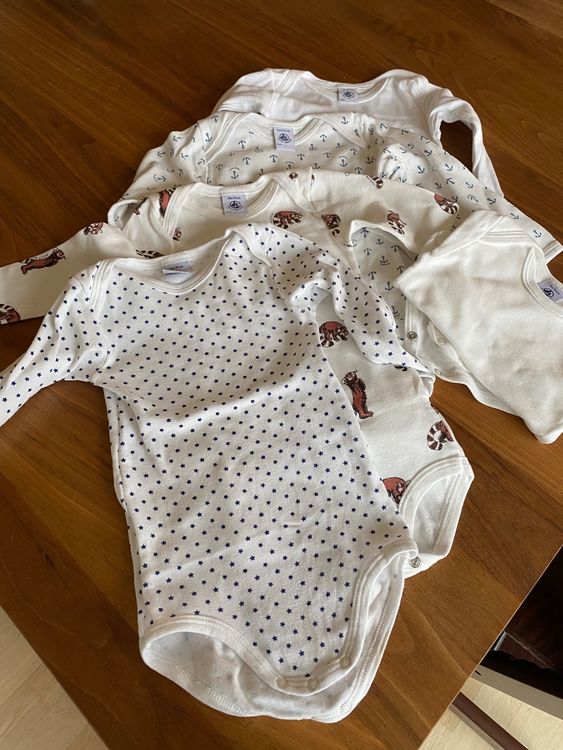 Body a manica lunga con colletto in cotone per bebè THUYA A08B806
