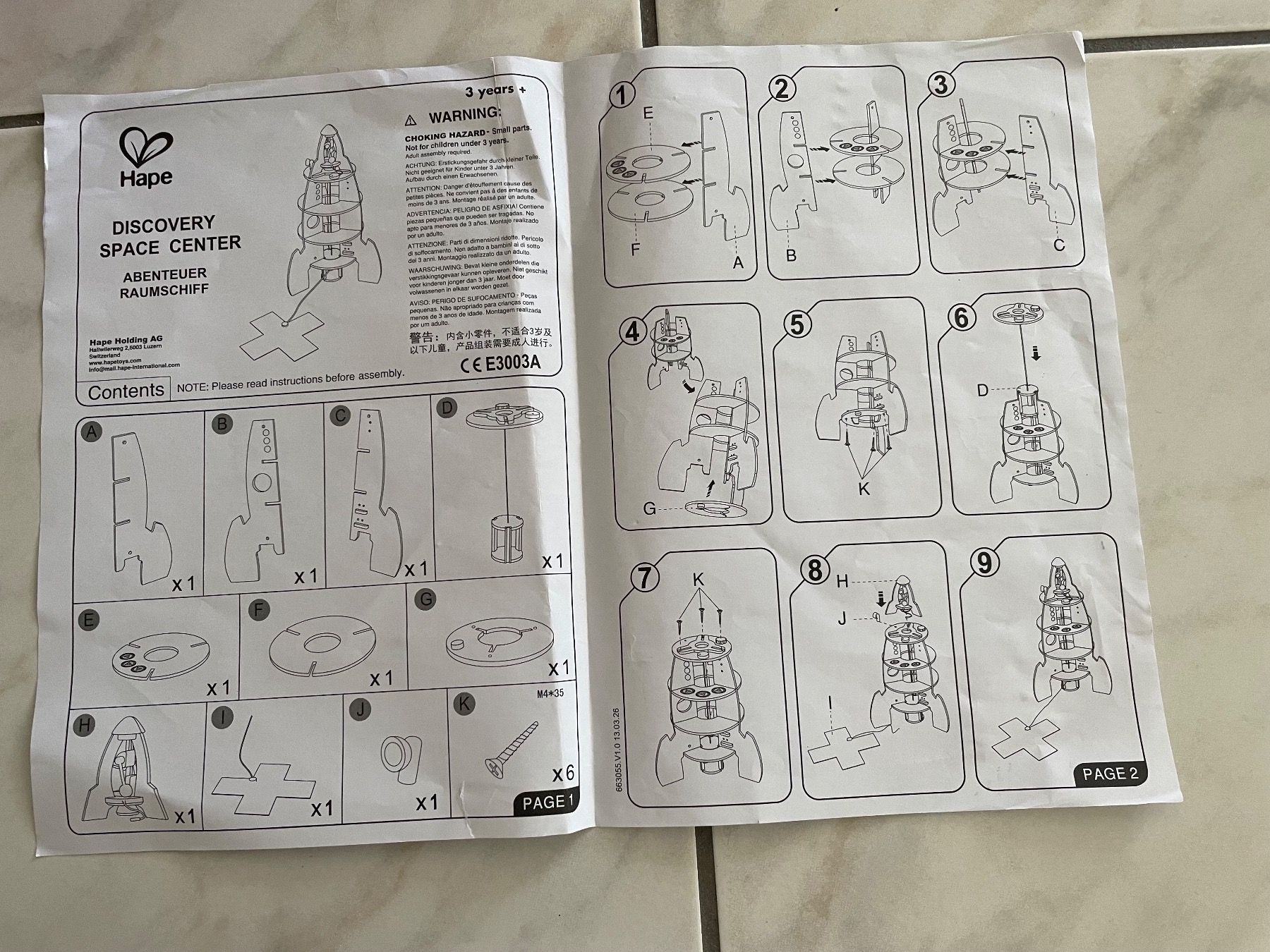 Giocattoli: Hape Rakete – Nuovo (secondo la descrizione) da Amriswil venduto da einkaufverkauf 2