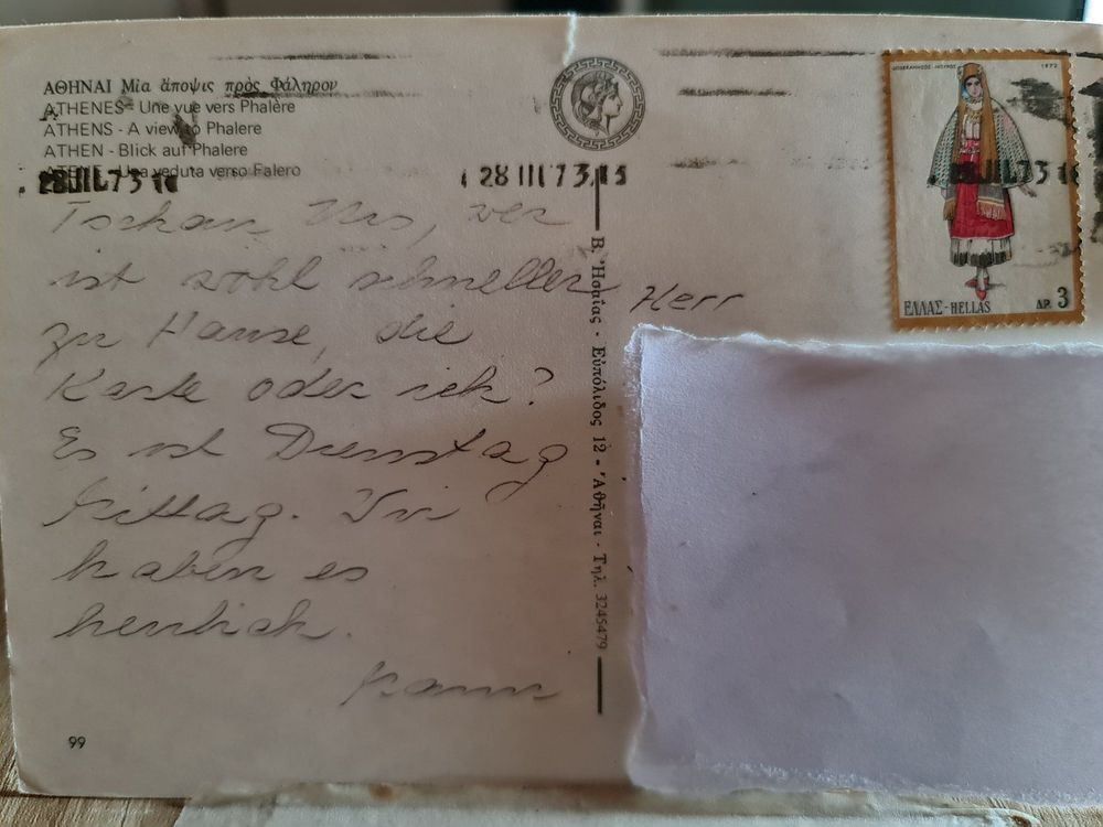 Cartoline postali: Ansichtskarte Athen Griechenland – Usato da Dintikon venduto da Vexi 1