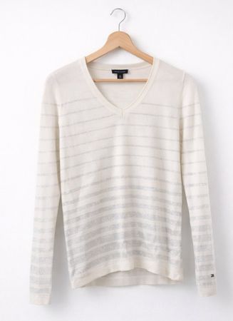 Vintage Tommy Hilfiger V-Ausschnitt Oberteil Size S