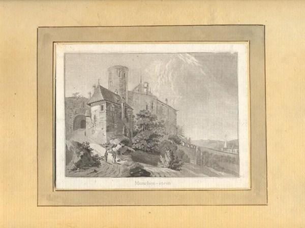 Incisioni: Münchenstein Aquatinta um 1810 – Usato da Rafz venduto da Helvet32 1