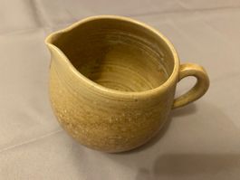 Krug 9cm Handarbeit Keramik Kännlein Milchkrug Sahnekrug