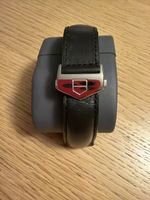 Uhrenarmband Tag Heuer Leder schwarz mit Faltschliesse