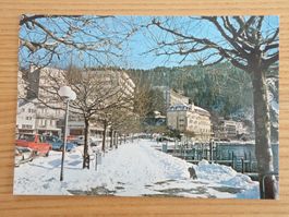 BRUNNEN - Quai im Winterkleid - um 1960