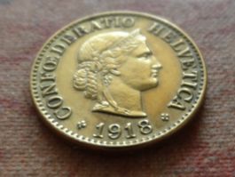 10 Rp. 1918 jaune/gelb