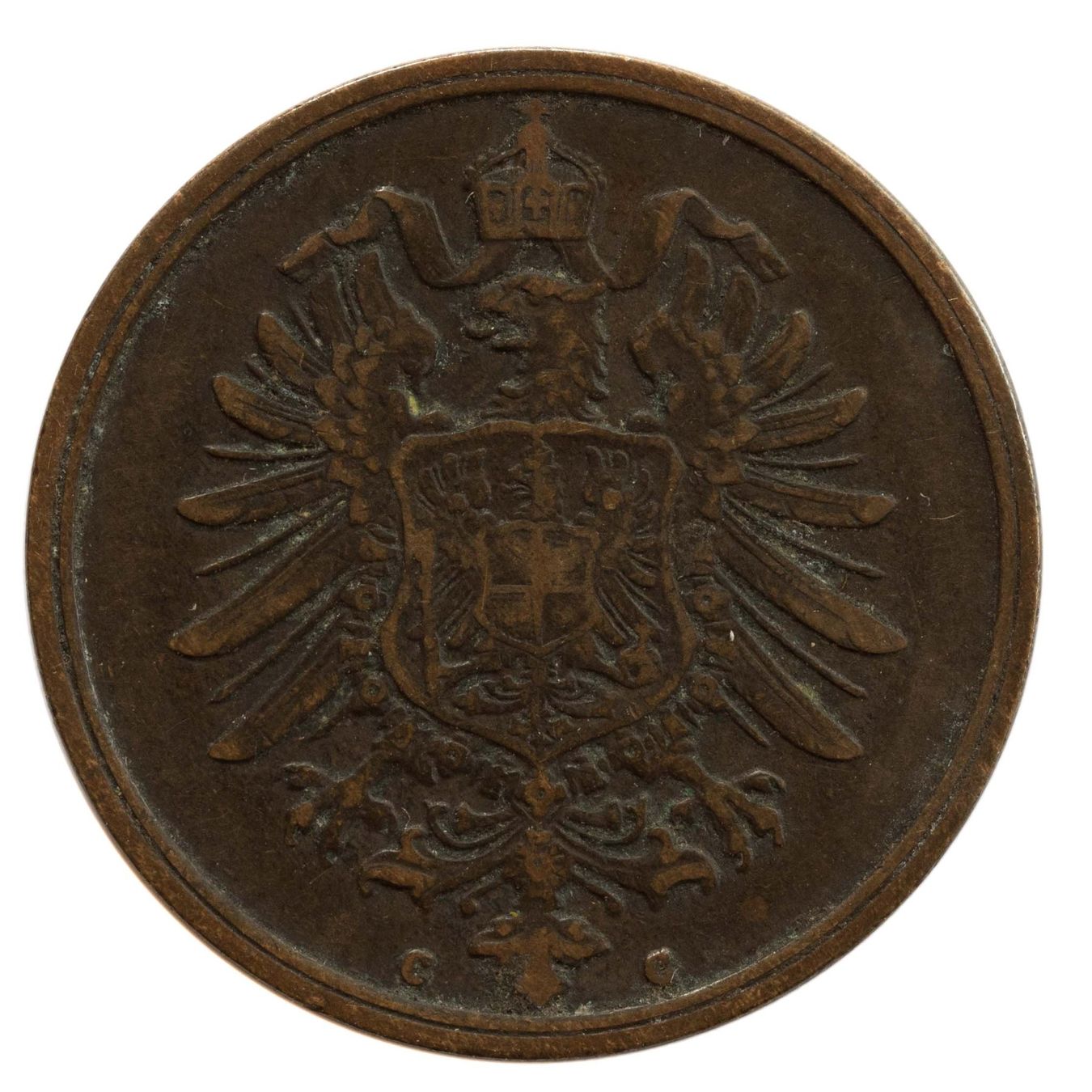 Tutti le monete: Deutschland Kaiserreich 2 Pfennig 1875 C – Usato da Rotkreuz venduto da num_6343 1