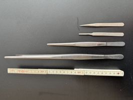 Lot de 4 pinces métalliques acier inoxydable occasion