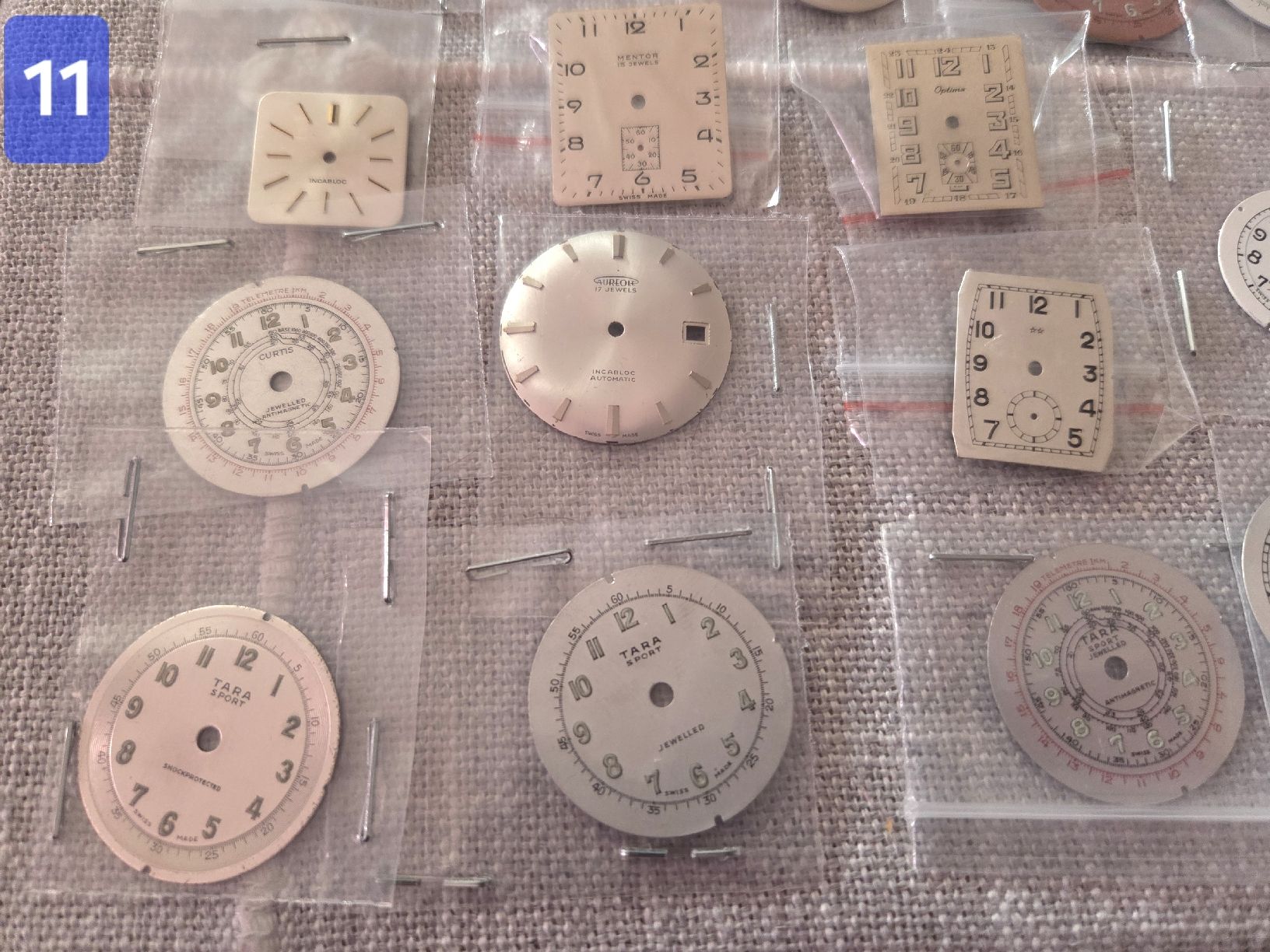 Orologi: lot de divers cadrans 39 pcs – Usato da la Chaux-de-Fonds venduto da Firenze6 3