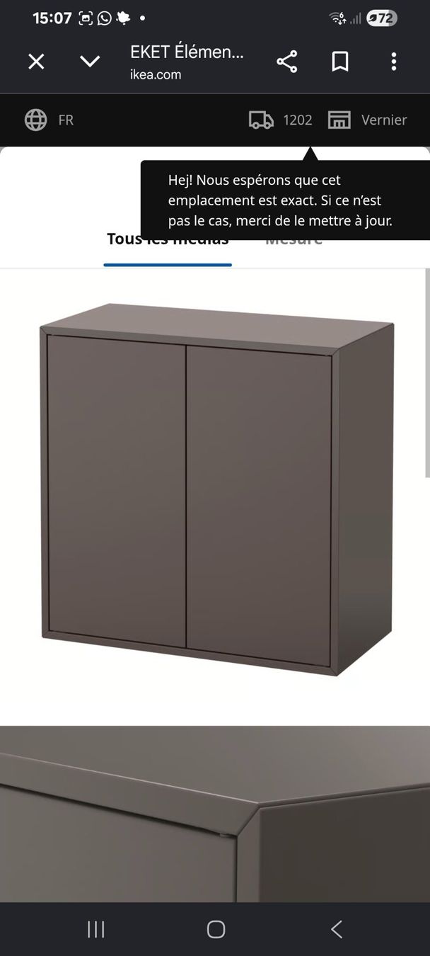 Ikea Regale: Meuble d'appoint Ikea EKET – Gebraucht aus Carouge GE von Ava_gllm 2