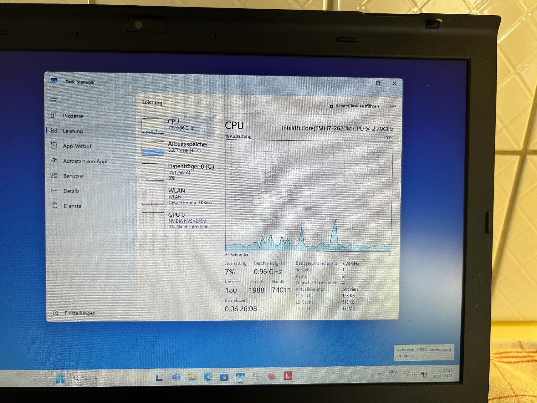 Lenovo Notebooks: Lenovo ThinkPad 420s (inklusive Dockingstation) – Gebraucht aus Dulliken von Superbad 4