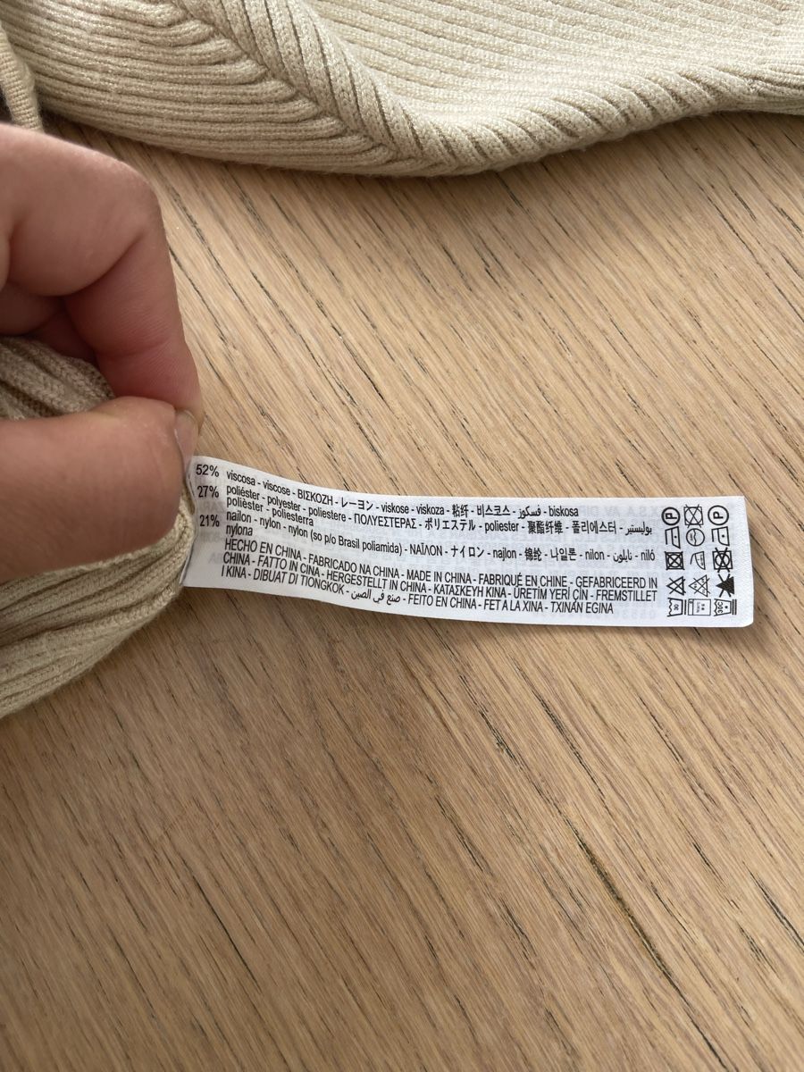 Zara Pullover & Sweatshirts: Zara Pullover gerippt beige eckiger Ausschnitt Grösse M – Neu (gemäss Beschreibung) aus Wetzikon ZH von man_7mn7 5