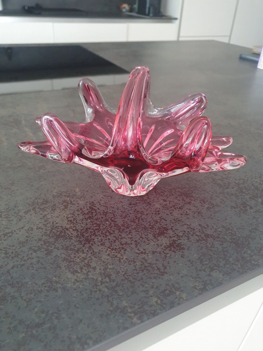 Tutte le decorazioni: Glaskorb rosa Sternform mit Henkel Dekoration – Usato da Reinach venduto da 3Guggerli 4