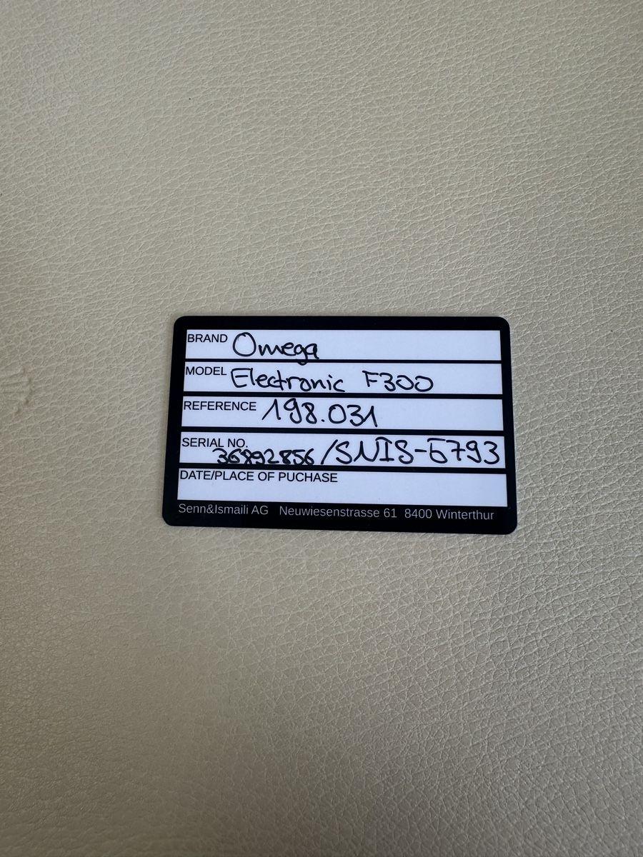 Omega Orologi: Omega Electronic F300 – Usato da Winterthur venduto da senn-ismaili 6