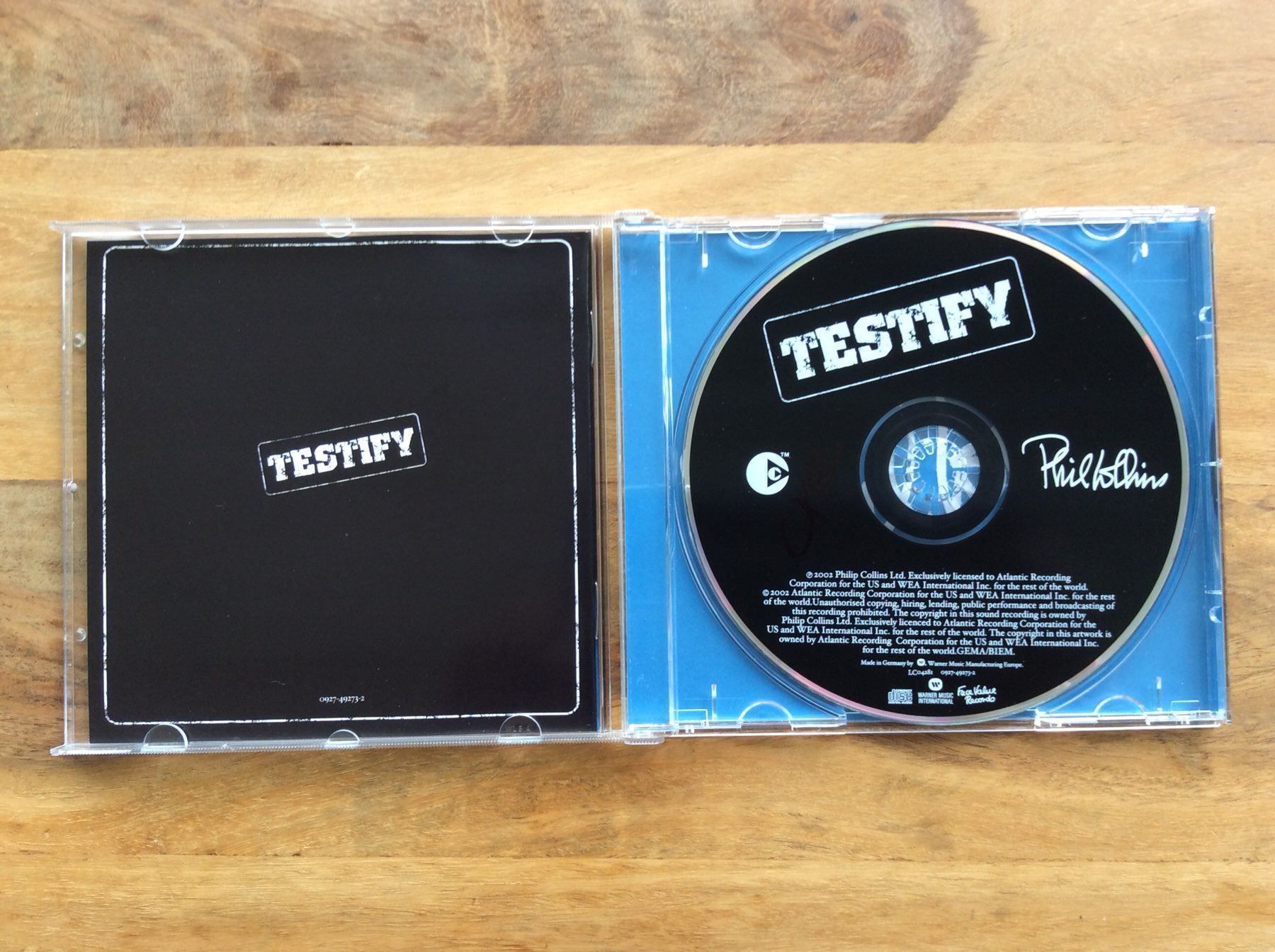 CDs: CD Phil Collins - Testify – Gebraucht aus Horgen von flyingpenguin2000 1
