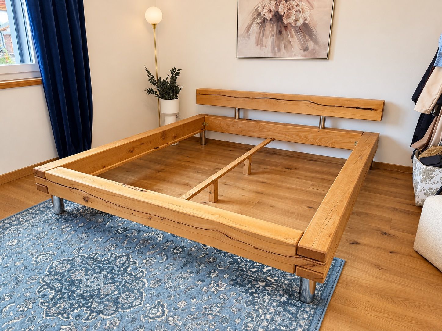 Betten: Massives Eichenbett 180 × 200 cm – Gebraucht aus Scharnachtal von fal_9mtw 1