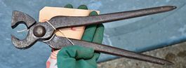 alte KNEIFZANGE unleserlich punziert L. 31.5cm  27