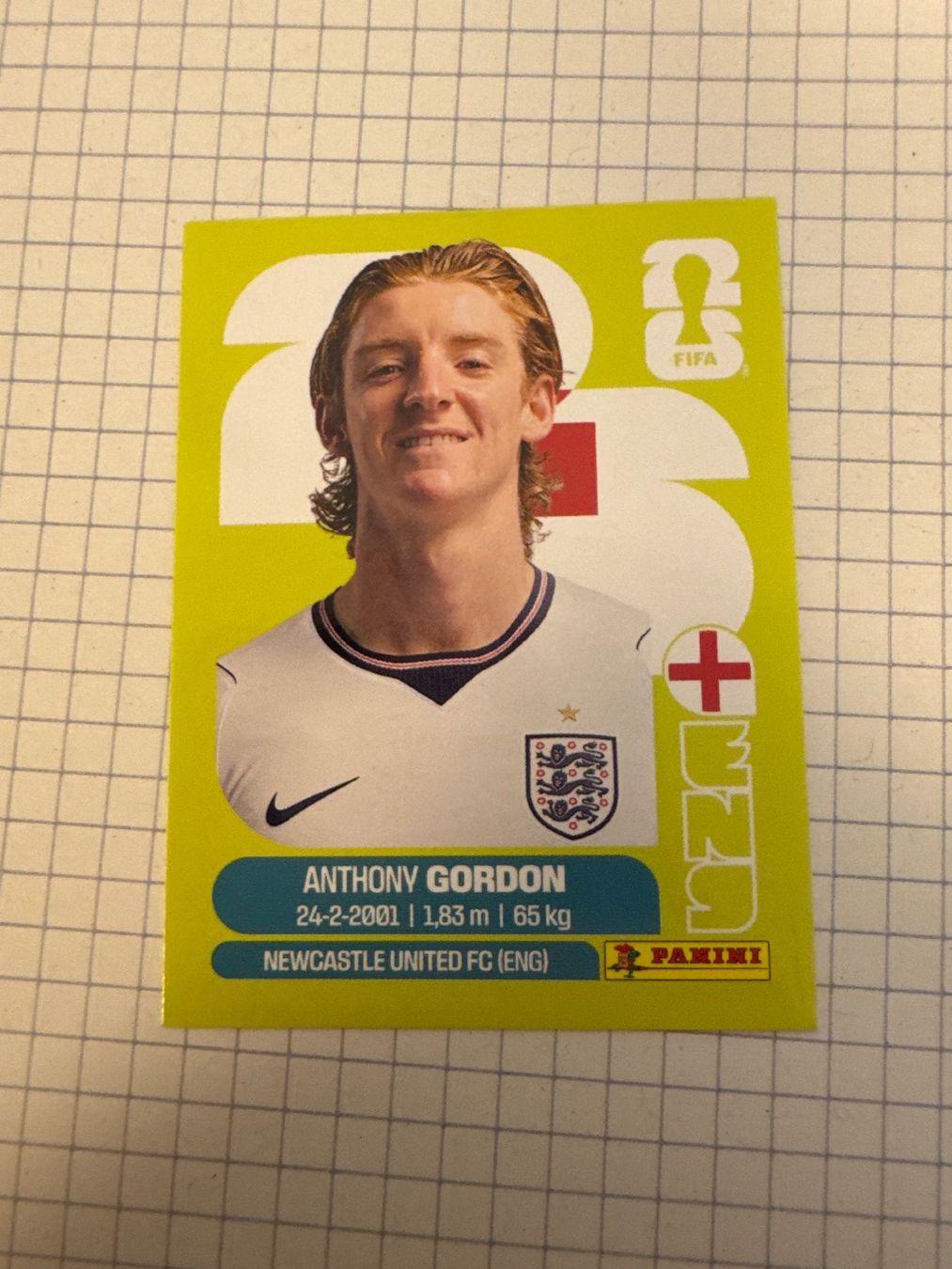 Panini Carte collezionabili: Panini Sticker WM 2026, ENG 15 Anthony Gordon – Nuovo (secondo la descrizione) da Winterthur venduto da mathis-spielsteine