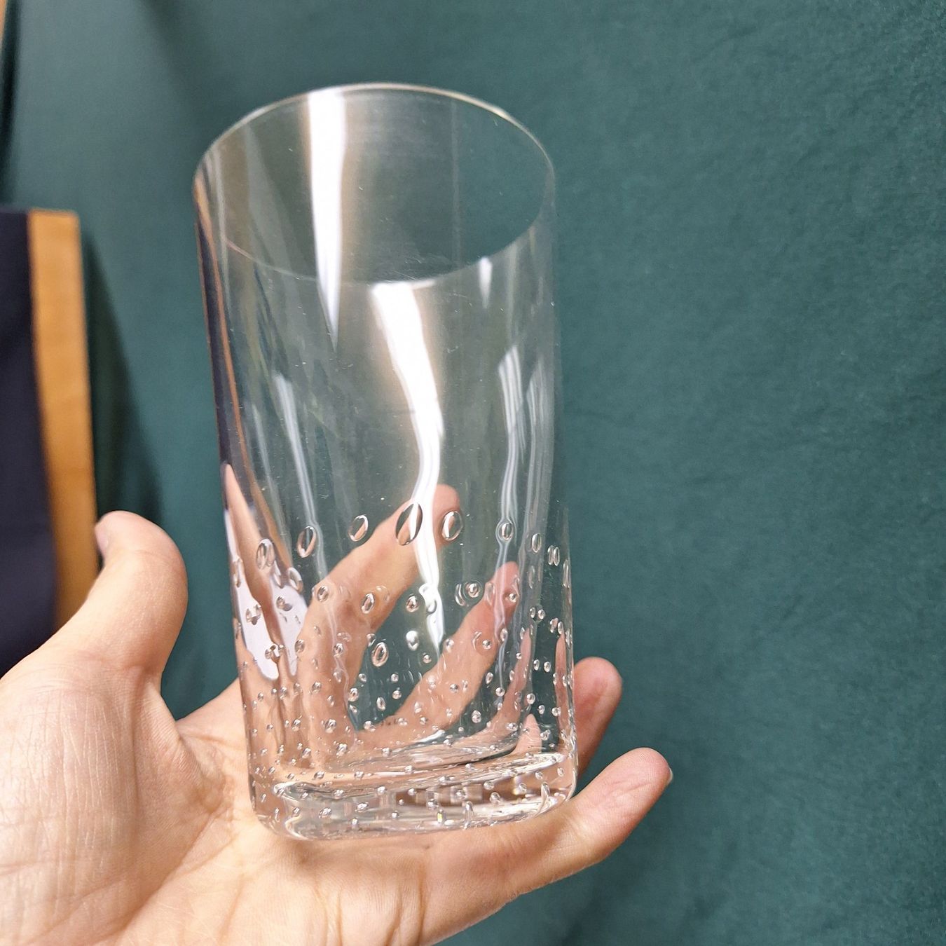 Verres: 2 grosse Trinkgläser mit Lufteinschlüssen, Bläschenoptik – D'occasion à Winterthur par ric_rl7n 5